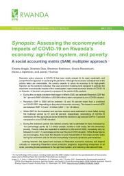 Icon image Synopsis: Assessing the economywide impacts of COVID-19 on Rwanda’s economy, agri food system, and poverty: A social accounting matrix (SAM) multiplier approach