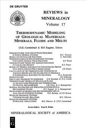 Icon image Thermodynamic Modeling of Geologic Materials: Minerals, Fluids, and Melts