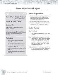 Icon image Content-Area Vocabulary Science--Bases therm(o)- and cry(o)-
