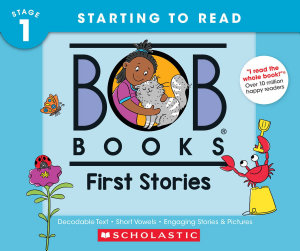 Icon image Bob Books - First Stories Collection of 12 Stories | Decodable Phonics Stories, Ages 4 and up, Kindergarten (Stage 1: Starting to Read)