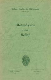 Icon image Metaphysics and Belief