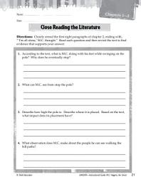 Icon image M.C. Higgins, the Great Close Reading and Text-Dependent Questions