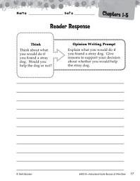 Icon image Because of Winn-Dixie Reader Response Writing Prompts