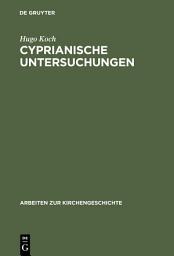 Icon image Cyprianische Untersuchungen