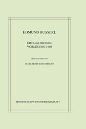 Icon image Urteilstheorie Vorlesung 1905