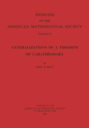 Icon image Generalizations of a Theorem of Caratheodory