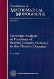 Icon image Harmonic Analysis of Functions of Several Complex Variables in the Classical Domains