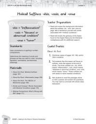 Icon image Content-Area Vocabulary Science--Medical Suffixes -itis, -osis, and -oma