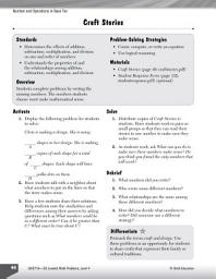 Icon image Number and Operations in Base Ten Leveled Problems: Write a Math Story: Write a Math Story