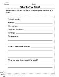 Icon image Writing: Writing a Book Report Practice