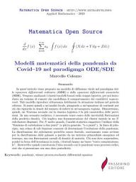 Icon image Modelli matematici della pandemia da Covid–19 nel paradigmga ODE/SDE