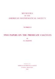 Icon image Two Papers on the Predicate Calculus