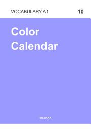 Icon image Kosakata Bahasa Inggris Pemula (Vocabulary A1): Entry 10 | Color Calendar