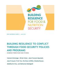 Icon image Building resilience to conflict through food security policies and programs: Evidence from four case studies