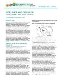Icon image Resilience and exclusion: Development and poverty implications