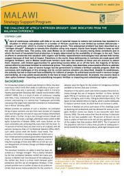 Icon image The challenge of Africas nitrogen drought: Some indicators from the Malawian experience