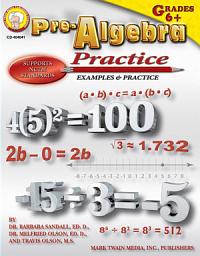 Icon image Pre-Algebra Practice Book, Grades 6 - 8