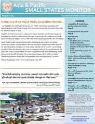 Icon image Asia and Pacific Small States Monitor, August 2014