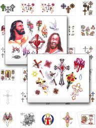 Icon image Religiöse Tattoos - Religious Tattoos. Über 100 seltene, wunderschöne religiöse Tattoos !: Große Auswahl an seltenen, sehr schönen, exklusiven Tattoo Design Vorlagen mit dem Motiv Religiös !