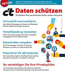 Icon image c't Daten schützen: So bleiben Ihre persönlichen Daten sicher und privat