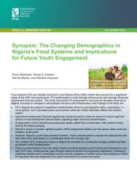 Icon image Synopsis: The changing demographics in Nigeria’s food systems and implications for future youth engagement