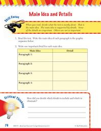 Icon image Read & Succeed Comprehension Level 4: Main Idea & Details Passage and Questions