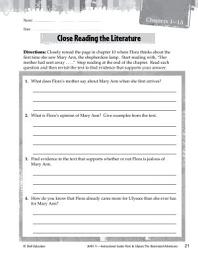 Icon image Flora & Ulysses--Close Reading and Text-Dependent Questions