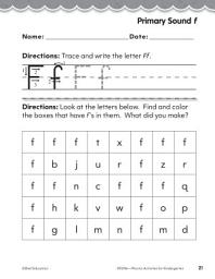 Icon image Kindergarten Foundational Phonics Skills: Primary Sound f