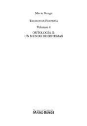 Icon image Ontología II: Un mundo de sistemas
