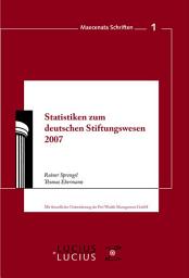 Icon image Statistiken zum Deutschen Stiftungswesen 2007