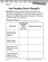 Icon image Are You My Mother? Post-Reading Activities