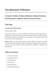 Icon image The Moleckian Infiltration: A cosmic thriller