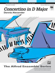 Icon image Concertino in D Major: Late Intermediate Piano Duet