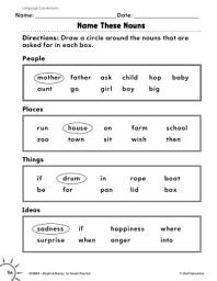 Icon image Language Conventions: Nouns Practice