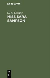 Icon image Miss Sara Sampson: Ein Trauerspiel in fünf Aufzügen