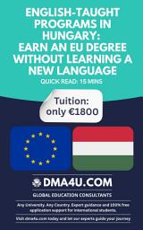 Icon image English-Taught Programs in Hungary: Earn an EU Degree Without Learning a New Language