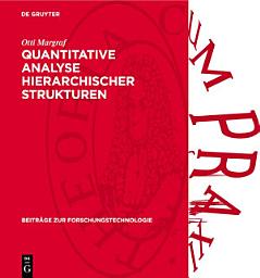 Icon image Quantitative Analyse hierarchischer Strukturen