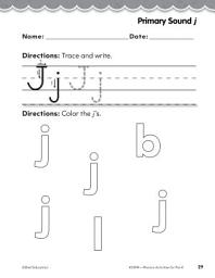 Icon image Pre-Kindergarten Foundational Phonics Skills: Primary Sound j