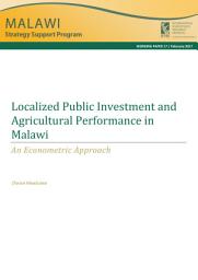 Icon image Localized public investment and agricultural performance in Malawi