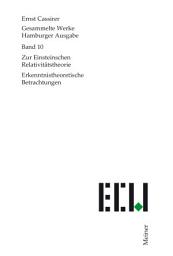 Icon image Zur Einsteinschen Relativitätstheorie: Erkenntnistheoretische Betrachtungen
