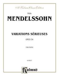 Icon image Variations sérieuses, Opus 54: For Piano Solo