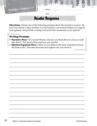 Icon image Tuck Everlasting Reader Response Writing Prompts