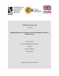 Icon image Bangladeshi women’s experiences and vulnerabilities in Jordan’s garment sector