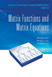 Icon image Matrix Functions and Matrix Equations