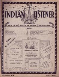 Icon image THE INDIAN LISTENER: Vol. I. No. 20. (7th OCTOBER 1936)