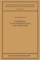 Icon image Einführung in die Operative Logik und Mathematik