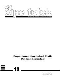 Icon image Zapatismo, sociedad civil, postmodernidad (Xipe totek 12)