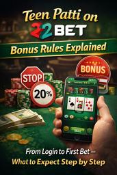 Icon image Teen Patti on 22Bet: Bonus Rules Explained: Wagering Requirements, Game Contributions, and What Actually Counts