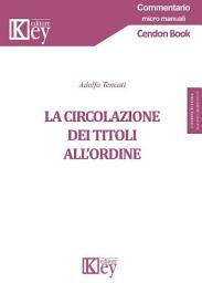 Icon image La circolazione dei titoli all’ordine