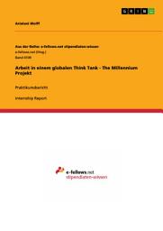 Icon image Arbeit in einem globalen Think Tank - The Millennium Projekt: Praktikumsbericht